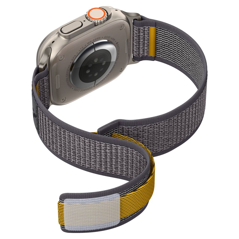 Pas Spigen Athlex Air za Apple Watch 49mm / 46mm / 45mm / 44mm Series, Siv AMP09034
