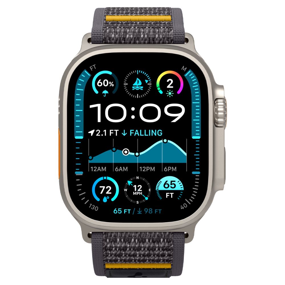 Pas Spigen Athlex Air za Apple Watch 49mm / 46mm / 45mm / 44mm Series, Siv AMP09034