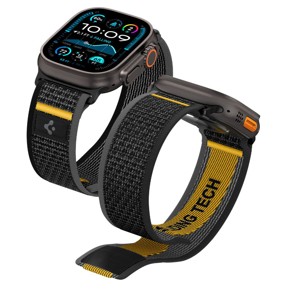 Pas Spigen Athlex Air za Apple Watch 49mm / 46mm / 45mm / 44mm Series, Črna AMP09033
