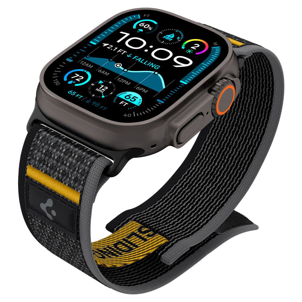 Pas Spigen Athlex Air za Apple Watch 49mm / 46mm / 45mm / 44mm Series, Črna AMP09033