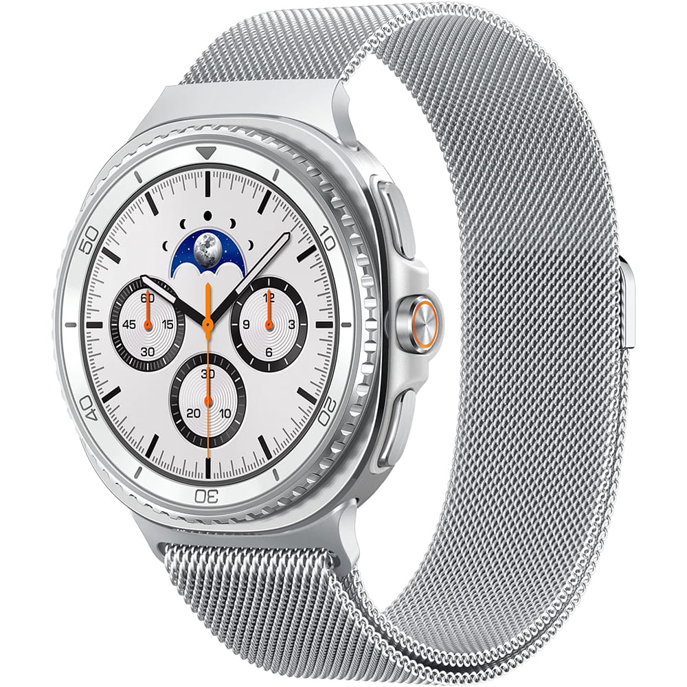 Pašček Spigen Metal Fit za Samsung Galaxy Watch9 / Watch8 / Watch8 Classic Series, srebrn AMP10121