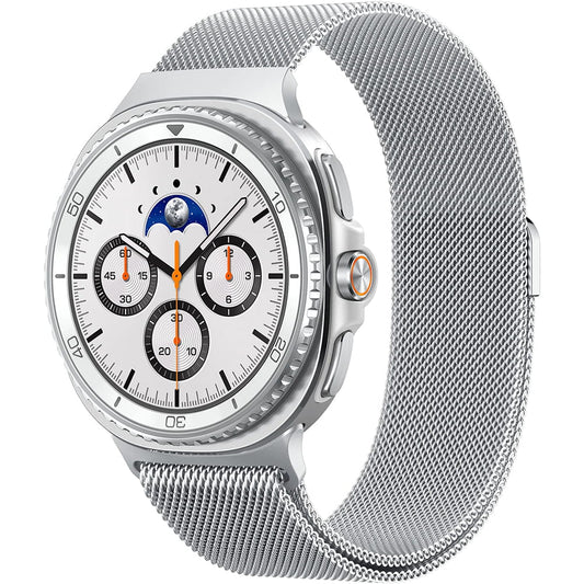 Pašček Spigen Metal Fit za Samsung Galaxy Watch9 / Watch8 / Watch8 Classic Series, srebrn AMP10121