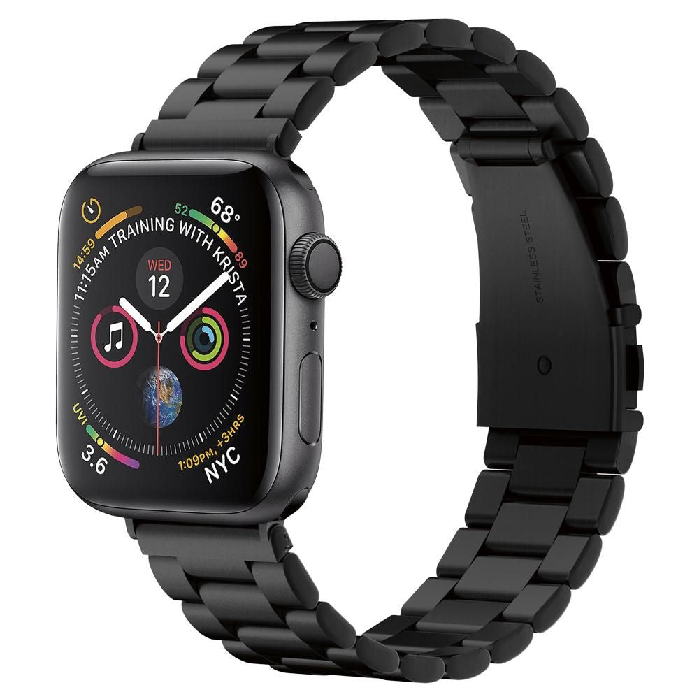 Pas Spigen Modern Fit za Apple Watch 49mm / 46mm / 45mm / 44mm / 42mm Series, Črna 062MP25403