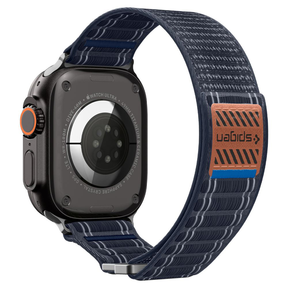 Pašček Spigen WBF0 za Apple Watch 49mm / 46mm / 45mm / 44mm serije, temno moder AMP10143