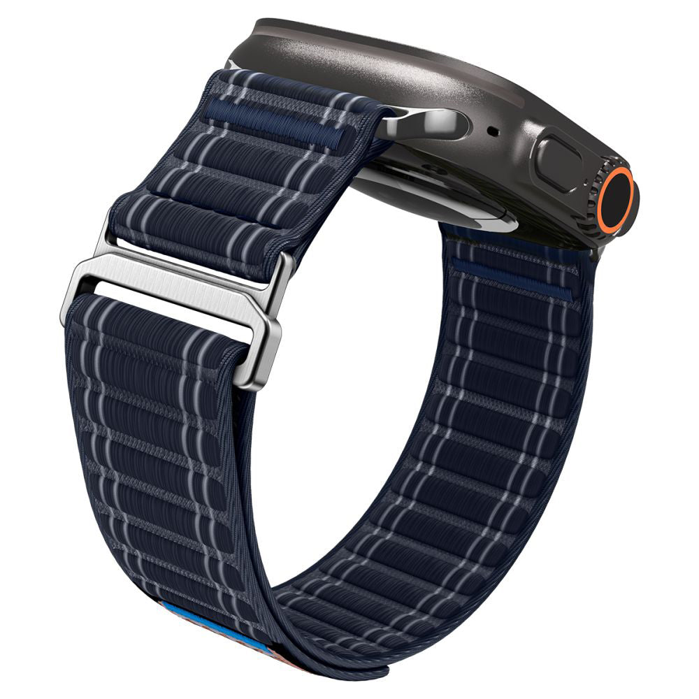 Pašček Spigen WBF0 za Apple Watch 49mm / 46mm / 45mm / 44mm serije, temno moder AMP10143