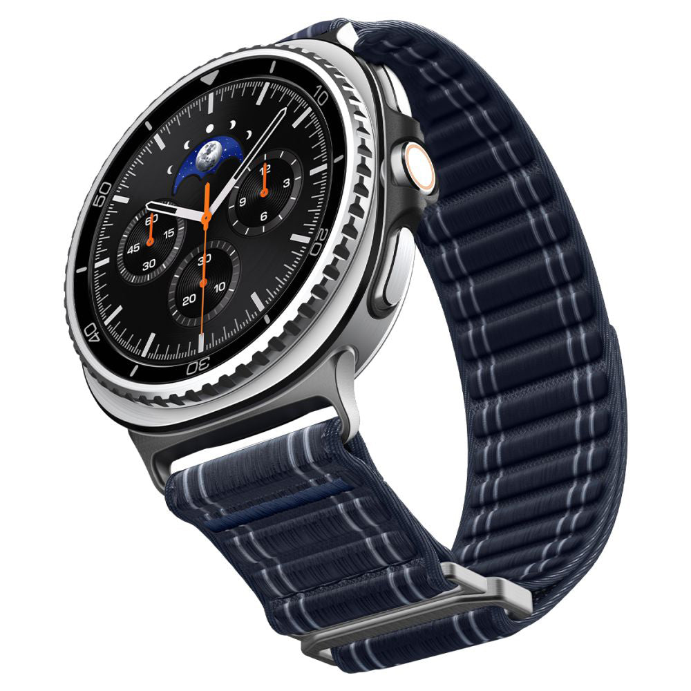Pašček Spigen WBF0 za Samsung Galaxy Watch8 / Watch8 Classic Series, temno moder AMP10155