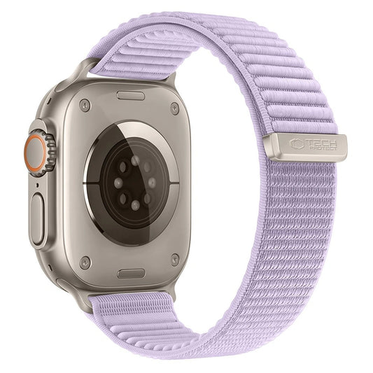 Pašček Tech-Protect NylonLoop za Apple Watch 49 mm / 46 mm / 45 mm / 44 mm Series, vijoličen
