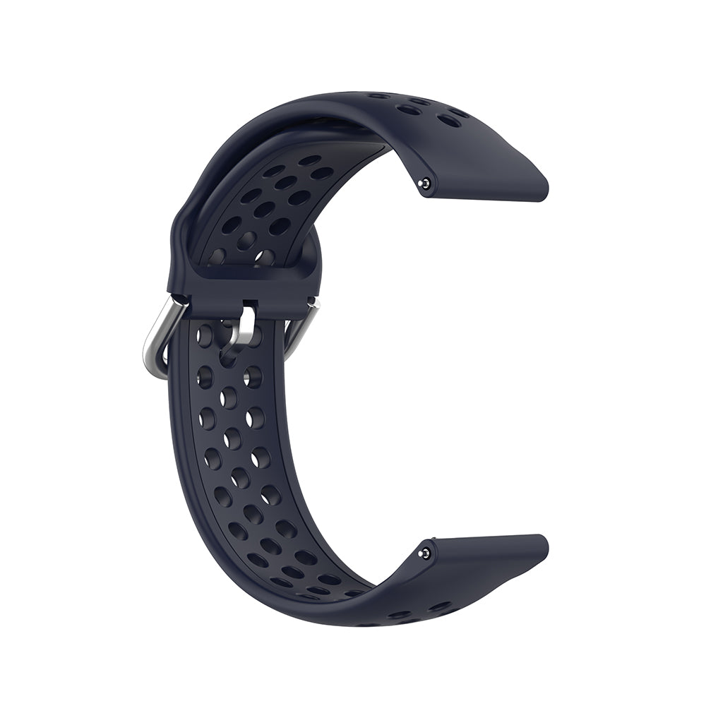 Pas Techsuit W004 za Samsung Galaxy Watch / Huawei Watch Series, 20mm, Temno modra