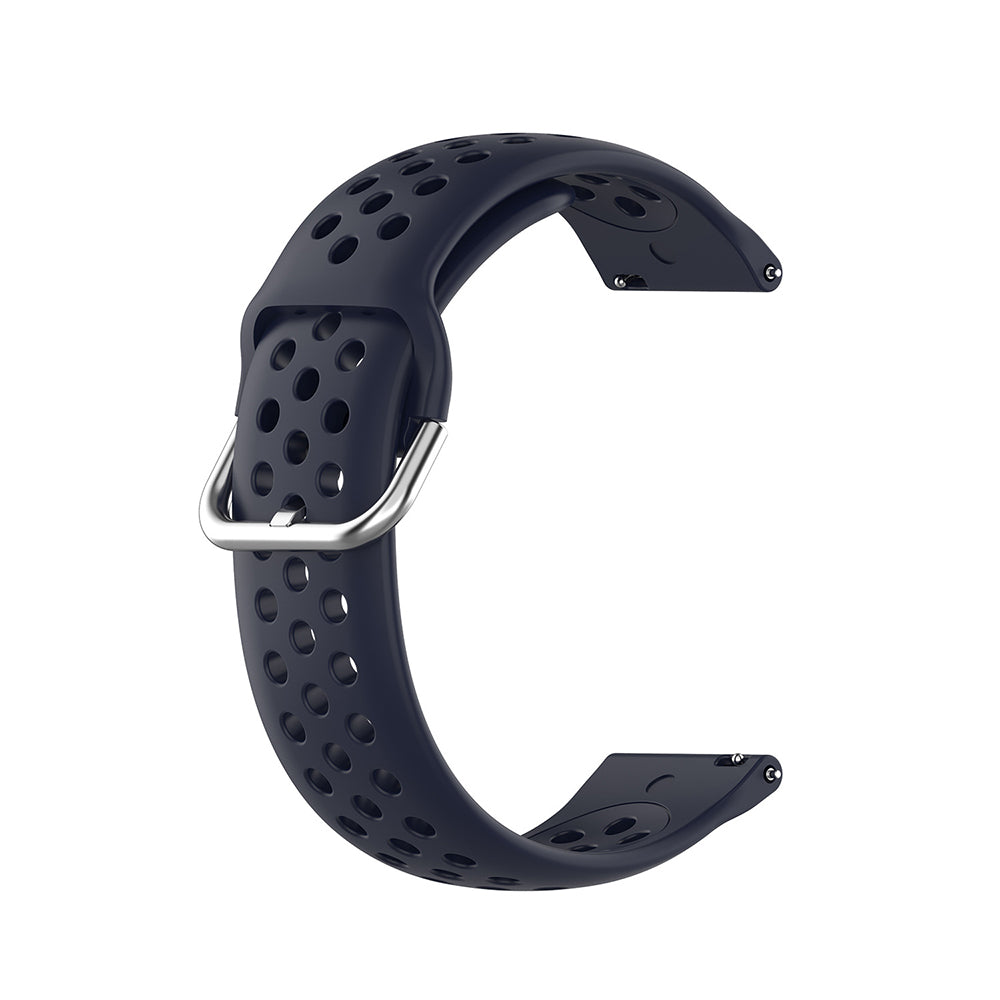 Pas Techsuit W004 za Samsung Galaxy Watch / Huawei Watch Series, 20mm, Temno modra