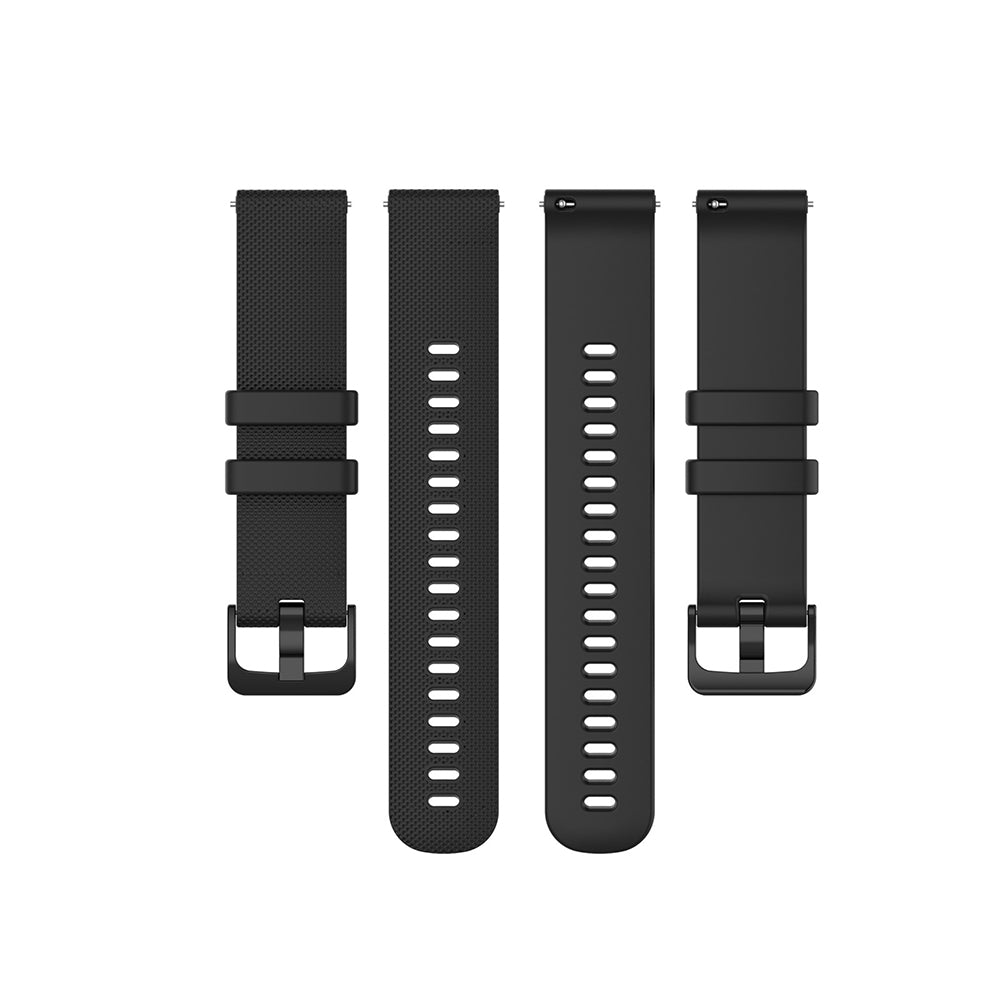 Pas Techsuit W006 za Samsung Galaxy Watch / Huawei Watch Series, 20mm, Črna