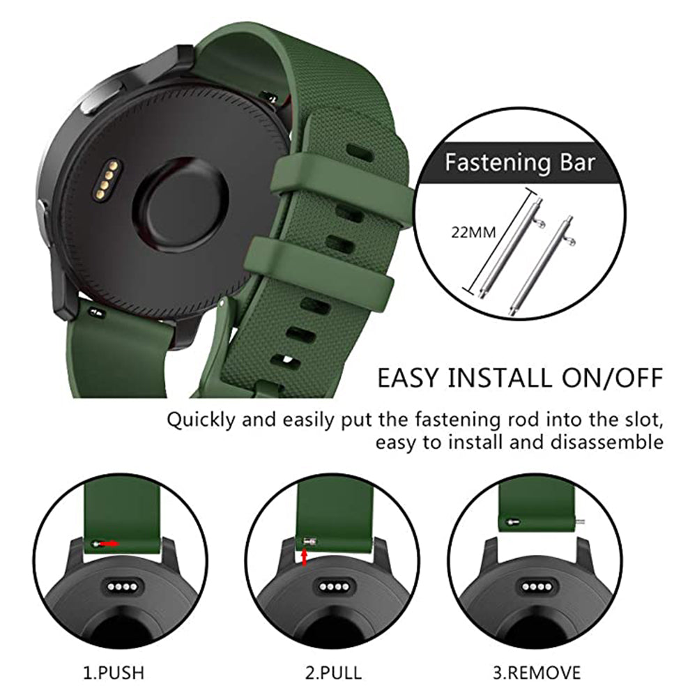 Pas Techsuit W006 za Samsung Galaxy Watch / Huawei Watch Series, 20mm, Zelena