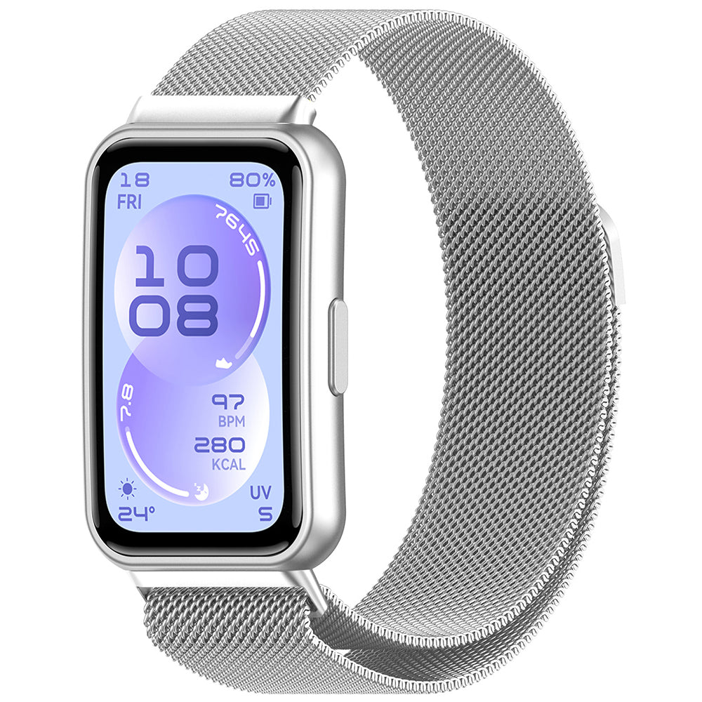 Pas Techsuit W009 za Huawei Band 11 / 11 Pro, Srebrn
