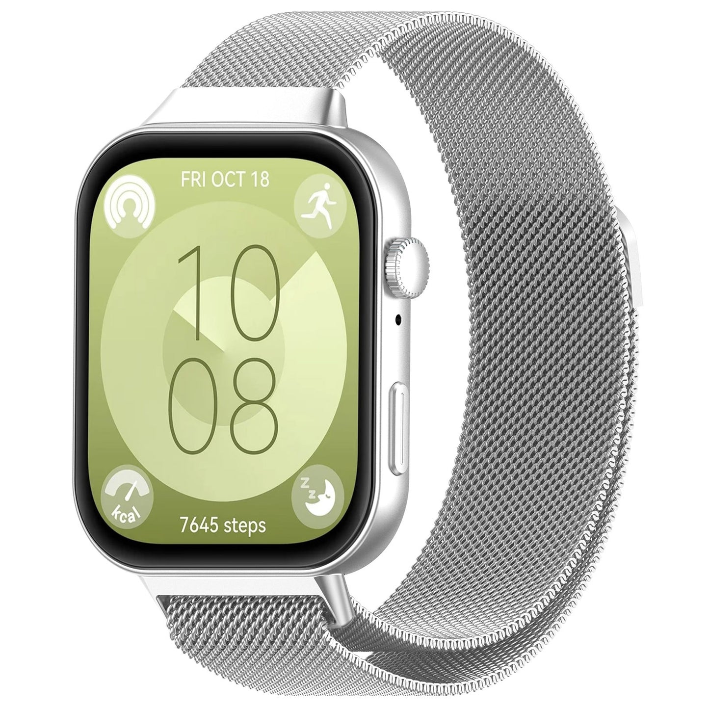 Pas Techsuit W009 za Huawei Watch Fit 4 Pro / Fit 4 / Fit 3, Srebrn.