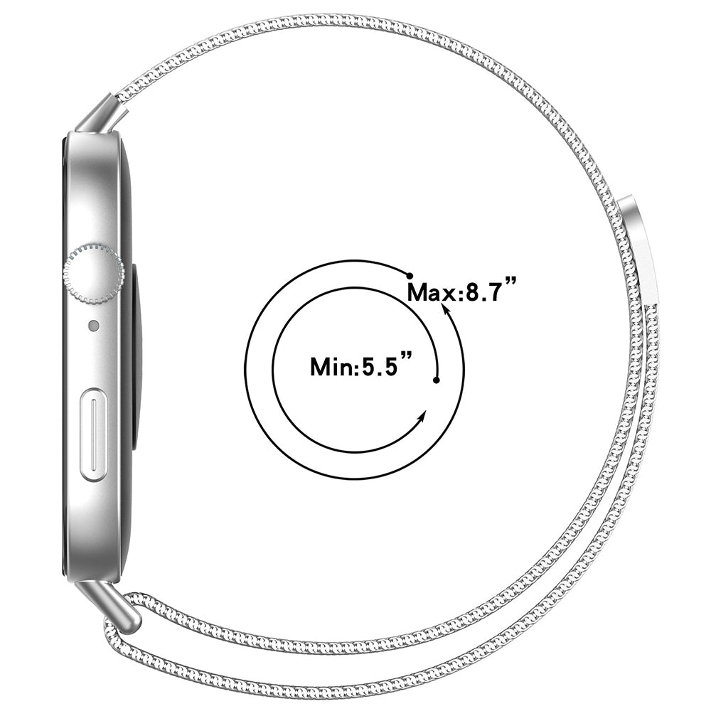 Pas Techsuit W009 za Huawei Watch Fit 4 Pro / Fit 4 / Fit 3, Srebrn.