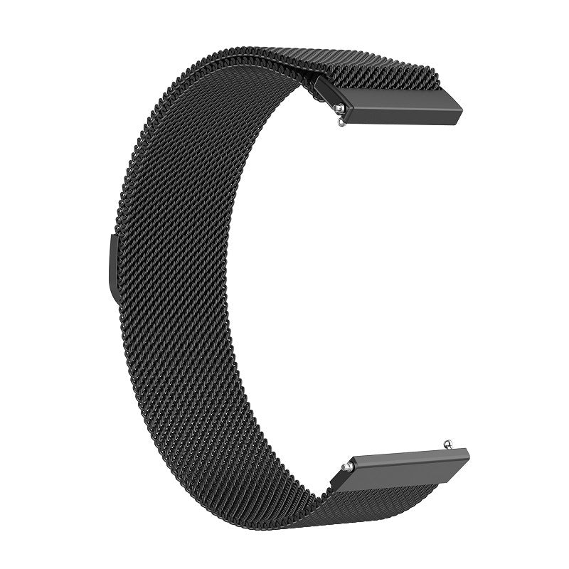 Pas Techsuit W009 za Huawei Watch / Garmin Watch Series, 18mm, Črna