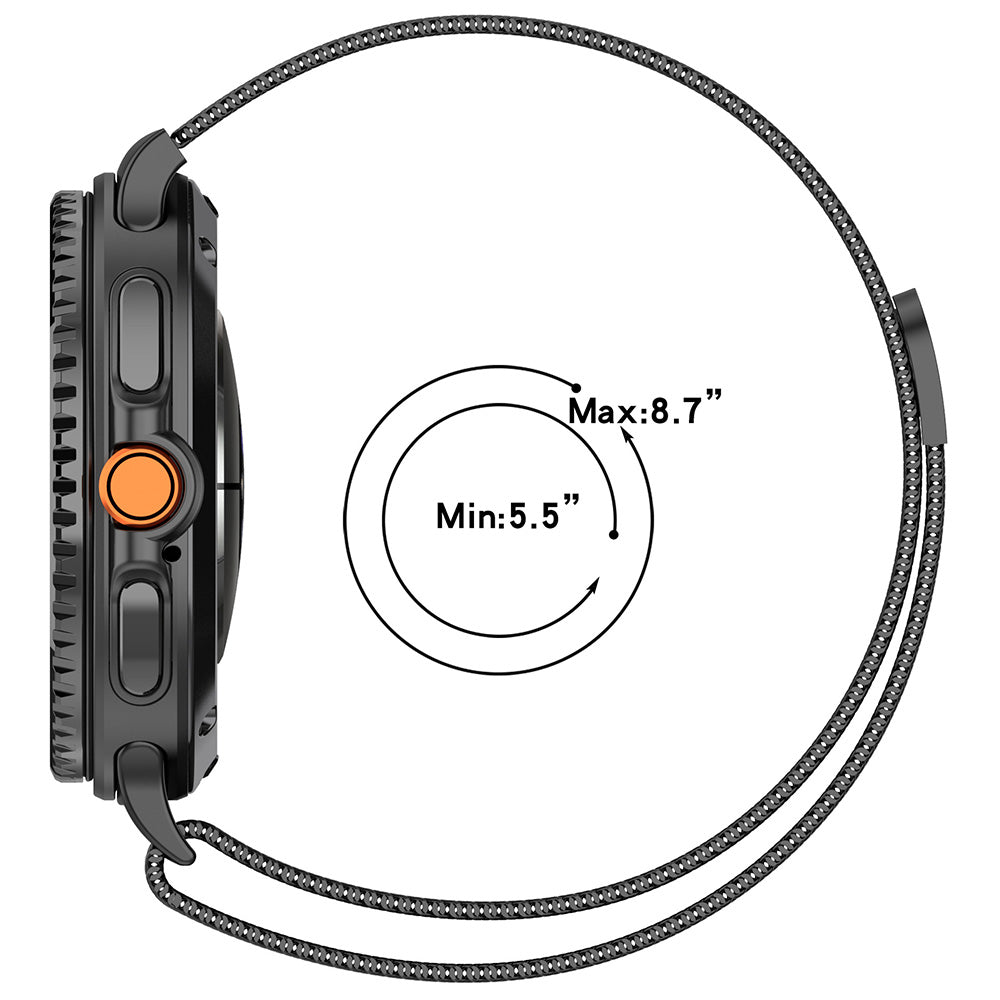 Pas Techsuit W009 za Samsung Galaxy Watch8 / Watch8 Classic Series, Siva