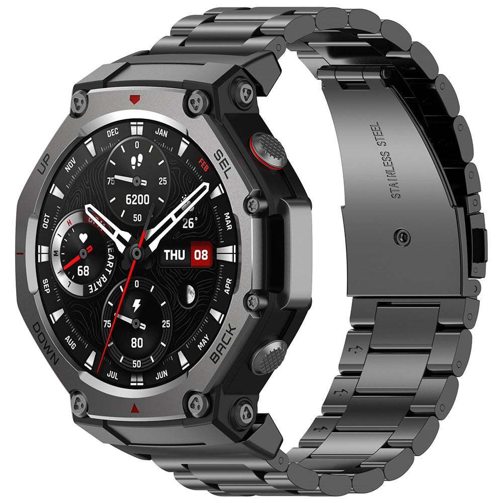 Pas Techsuit W010 za Amazfit T-Rex 3, Črna