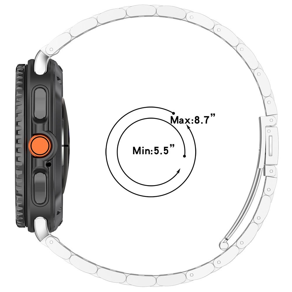 Techsuit W010 Strap for Samsung Galaxy Watch8 / Watch8 Classic Series, Silver