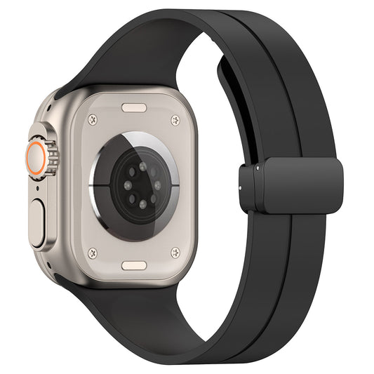 Pas Techsuit W011 za Apple Watch 49mm / 46mm / 45mm / 44mm / 42mm serije, črna.