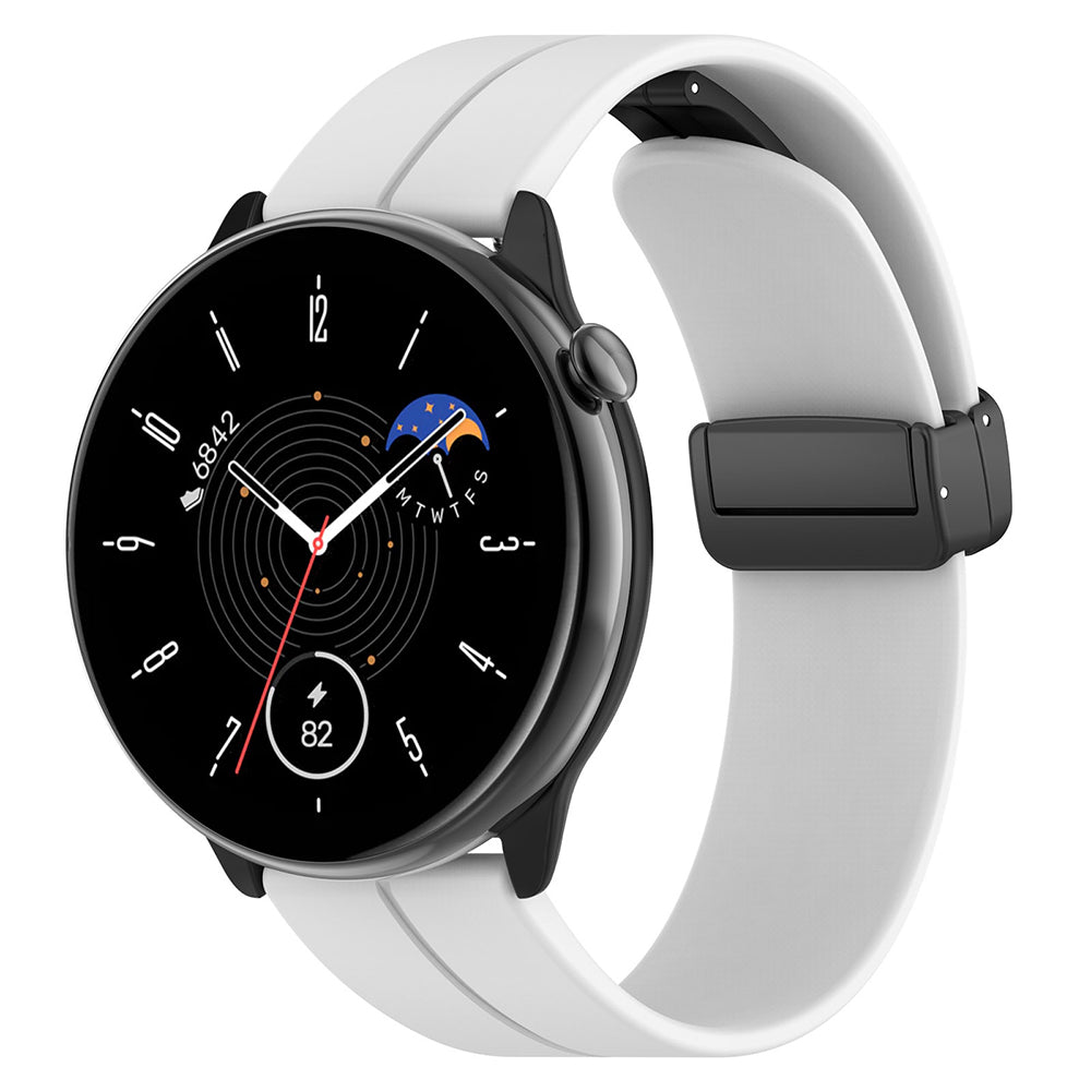 Pas Techsuit W011 za Huawei Watch / Garmin Watch Series, 18mm, Bela