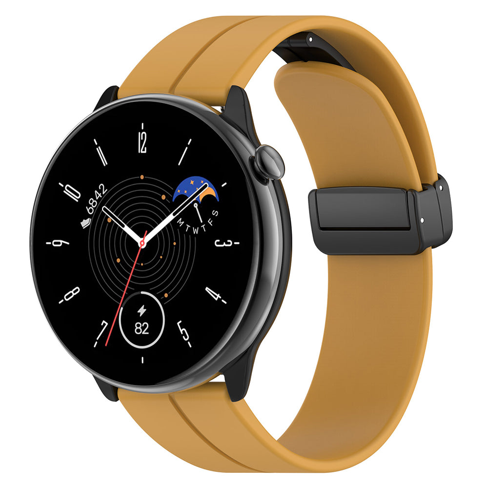 Pas Techsuit W011 za Huawei Watch / Garmin Watch Series, 18mm, Rumena