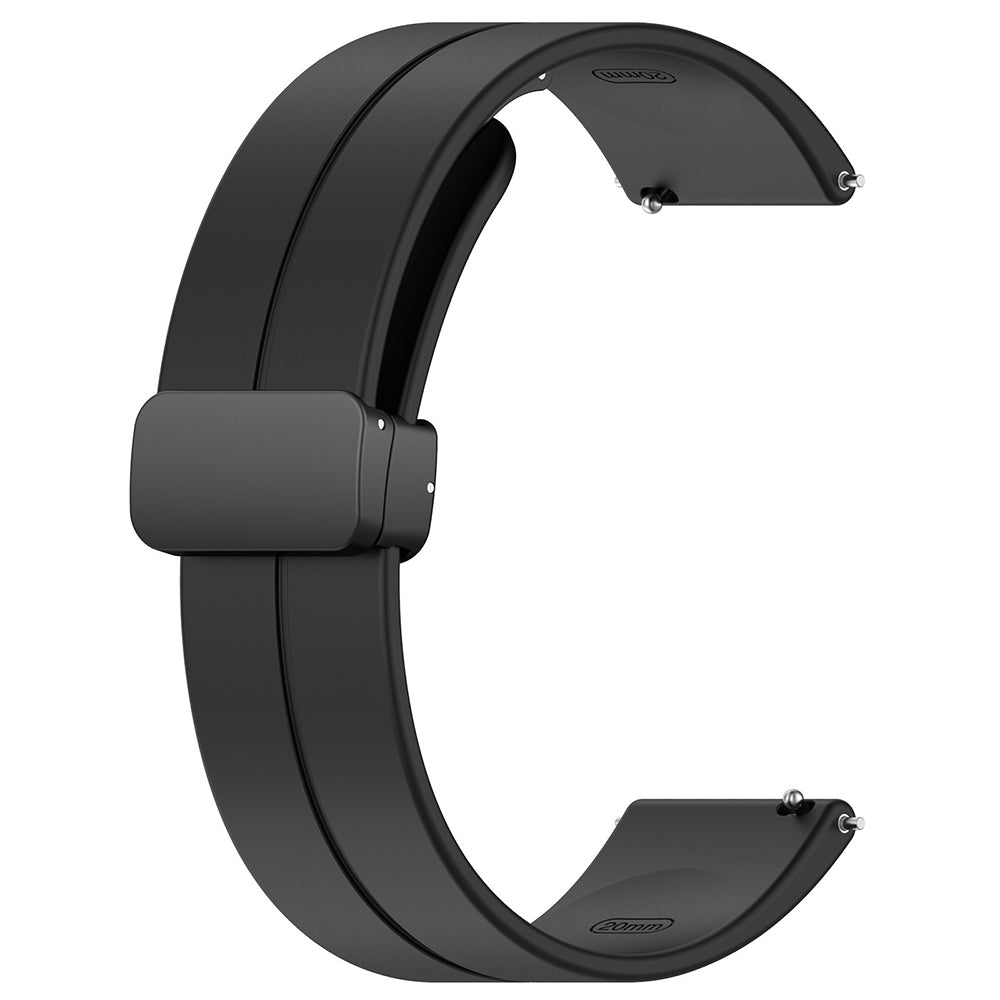 Pas Techsuit W011 za Samsung Galaxy Watch / Huawei Watch Series, 20mm, Črna
