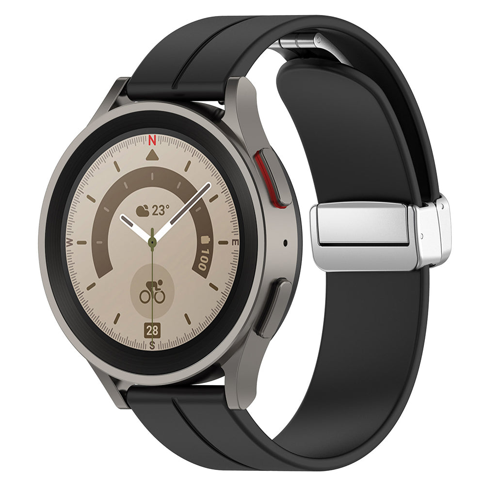 Pas Techsuit W011 za Samsung Galaxy Watch / Huawei Watch Series, 20mm, Črna