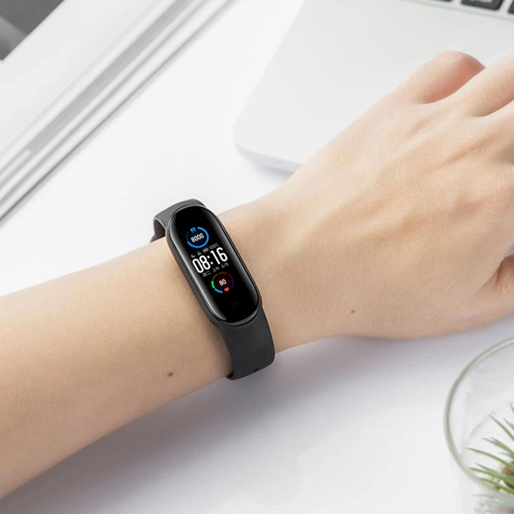 Pas Techsuit W013 za Xiaomi Band / Amazfit Band Series, Črna