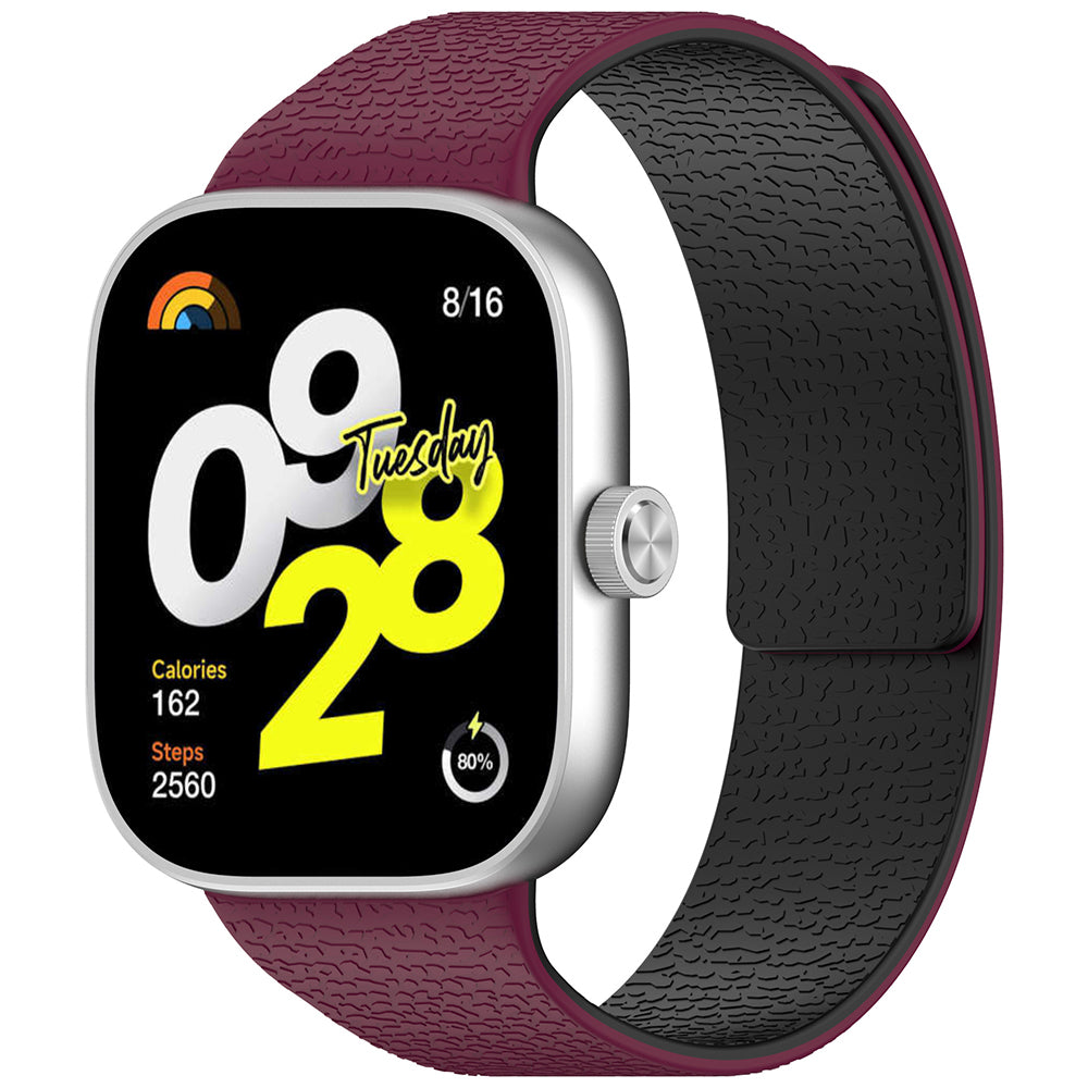 Pas Techsuit W016 za Xiaomi Smart Band / Watch Series, Črno višnjeva