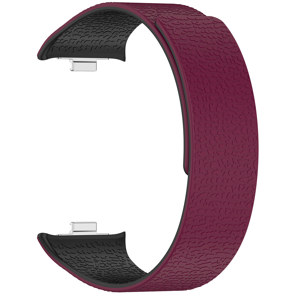Pas Techsuit W016 za Xiaomi Smart Band / Watch Series, Črno višnjeva