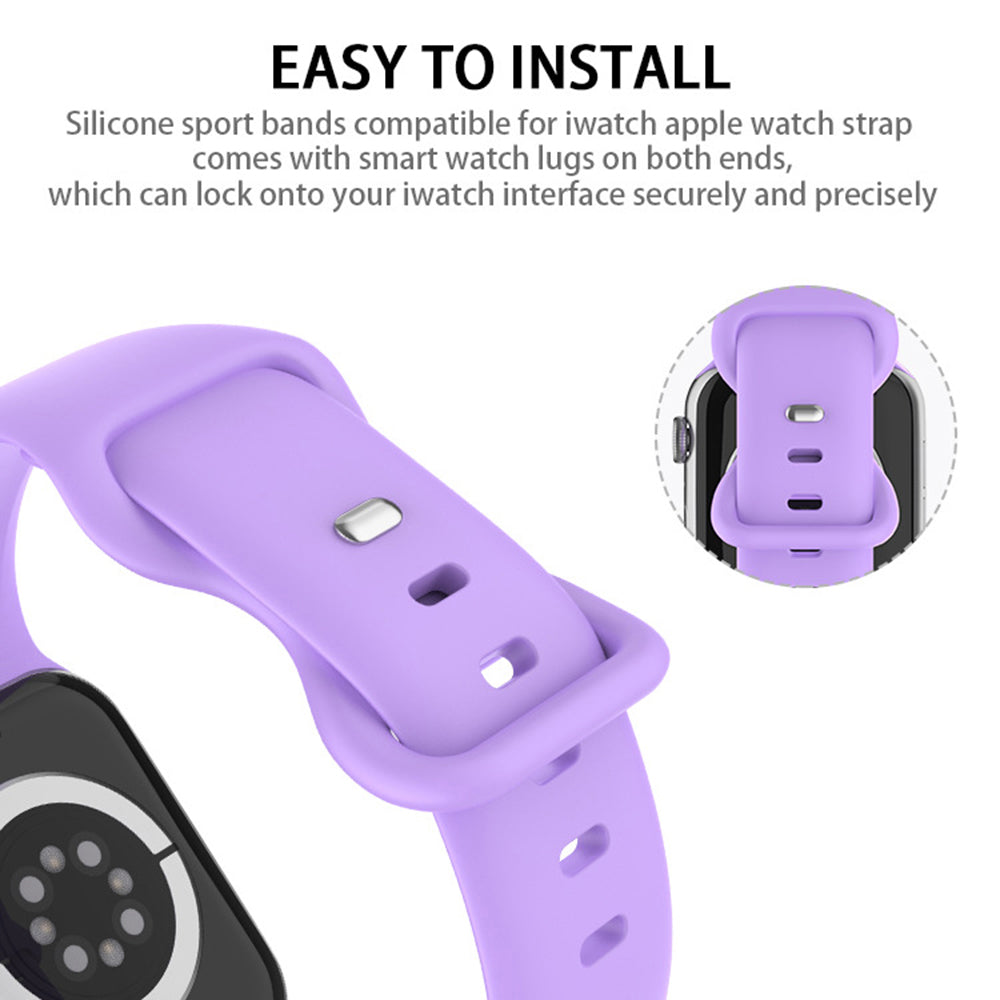 Pas Techsuit W031 za Apple Watch 49mm / 46mm / 45mm / 44mm / 42mm Series, Vijolična
