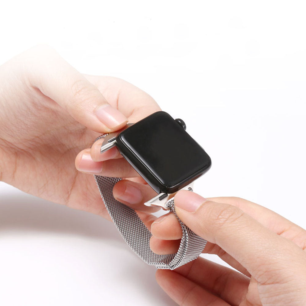 Pas Techsuit W034 za Apple Watch 42mm / 41mm / 40mm / 38mm Series, Črna