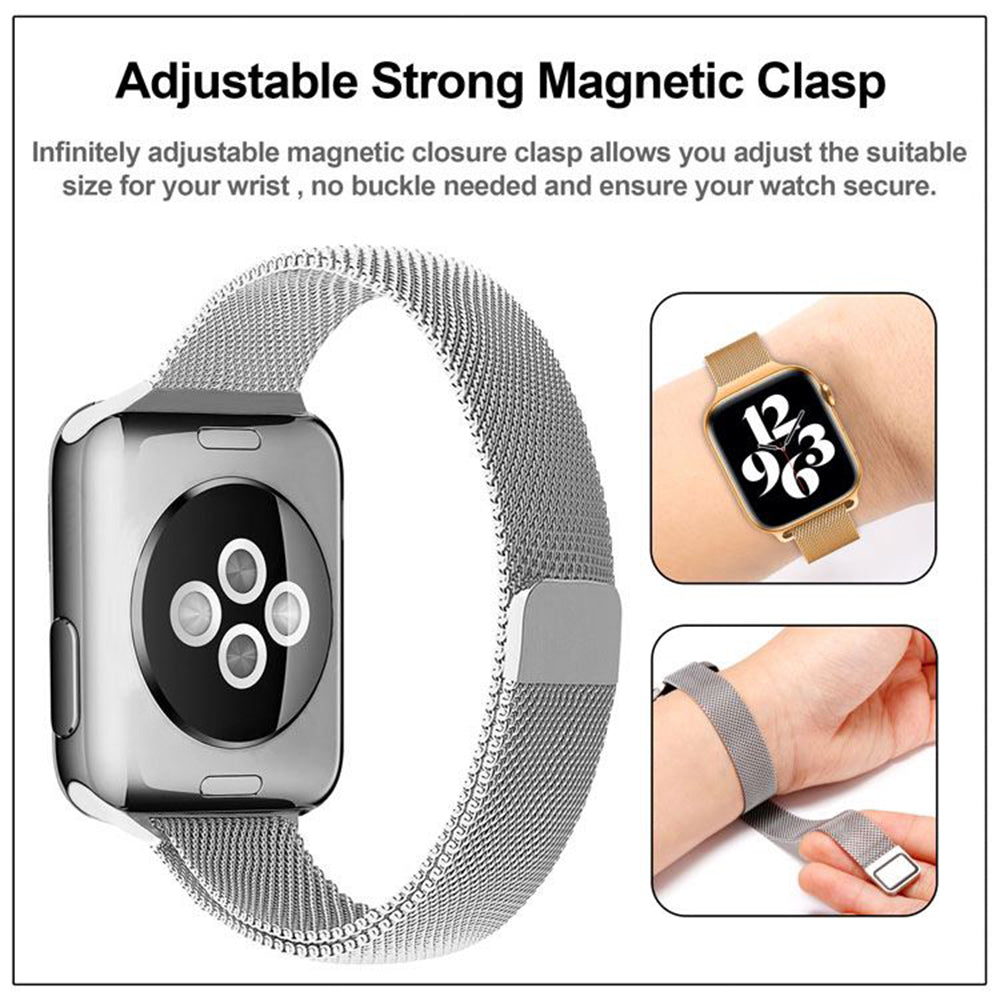 Pas Techsuit W034 za Apple Watch 42mm / 41mm / 40mm / 38mm Series, Črna