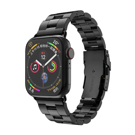 Techsuit W036 Strap for Apple Watch 42mm / 41mm / 40mm / 38mm Series, Black