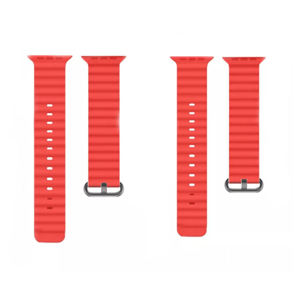 Pas Techsuit W038 za Apple Watch 42mm / 41mm / 40mm / 38mm Series, Rdeča