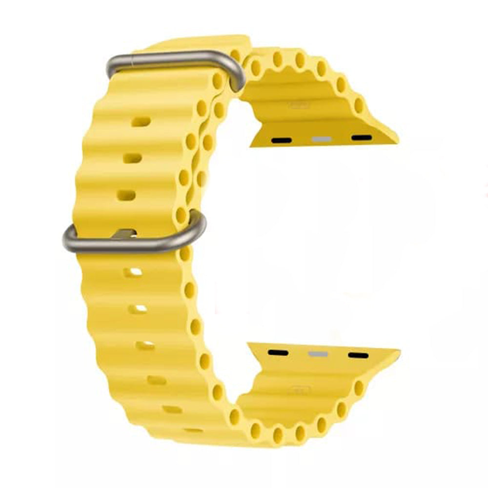 Pas Techsuit W038 za Apple Watch 49mm / 46mm / 45mm / 44mm / 42mm Series, Rumena