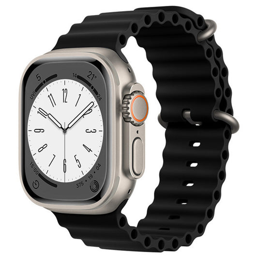 Pas Techsuit W038 za Apple Watch 49mm / 46mm / 45mm / 44mm / 42mm serije, črna