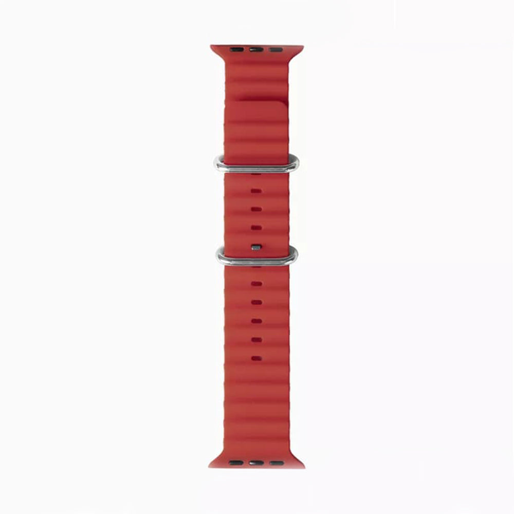 Pas Techsuit W038 za Apple Watch 49mm / 46mm / 45mm / 44mm / 42mm Series, Temno rdeča