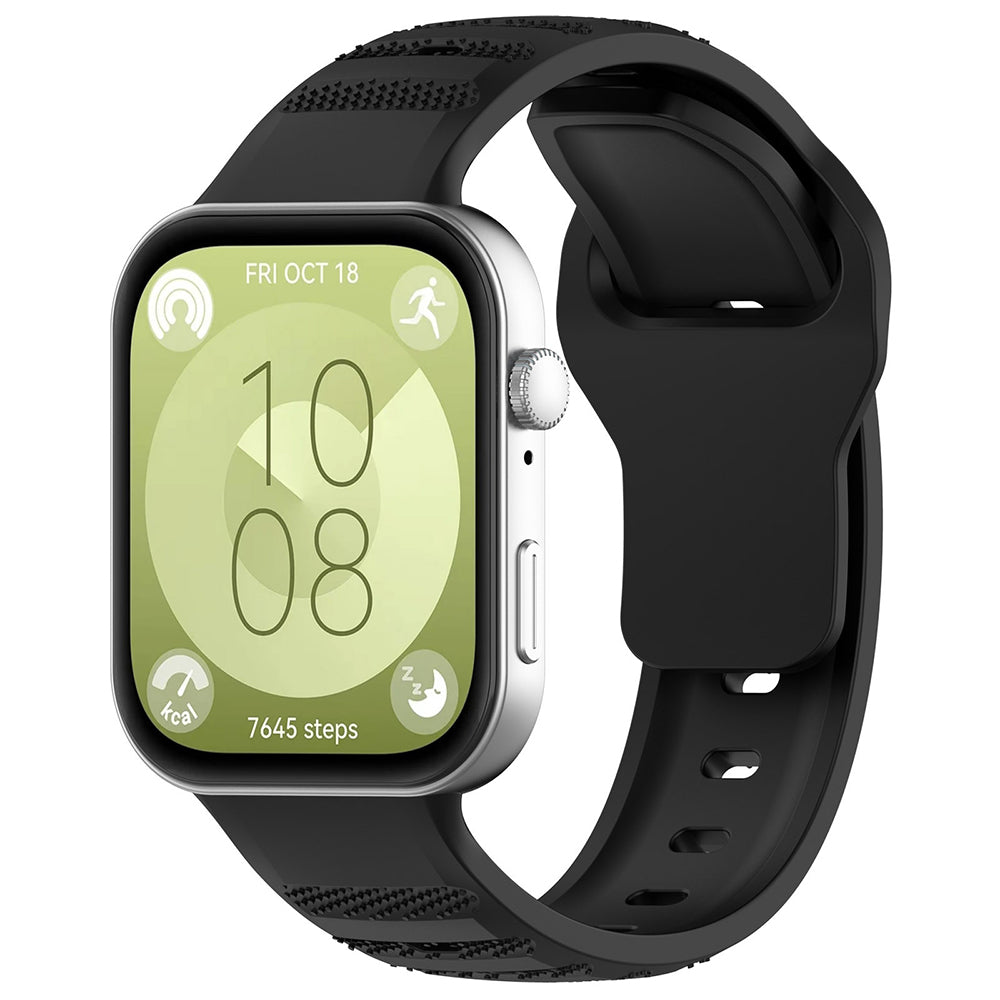 Pas Techsuit W050 za Huawei Watch Fit 4 Pro / Fit 4 / Fit 3, Črna
