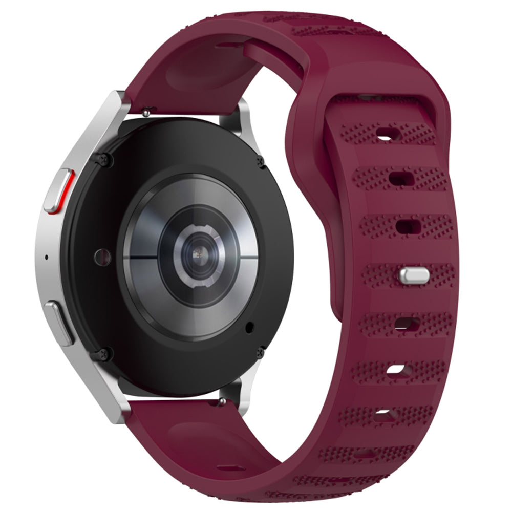 Pas Techsuit W050 za Samsung Galaxy Watch / Huawei Watch Series, 20mm, Višnjeva