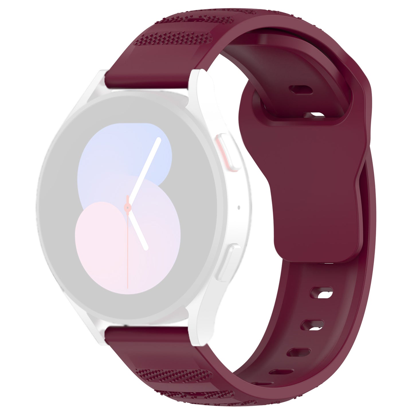 Pas Techsuit W050 za Samsung Galaxy Watch / Huawei Watch Series, 20mm, Višnjeva