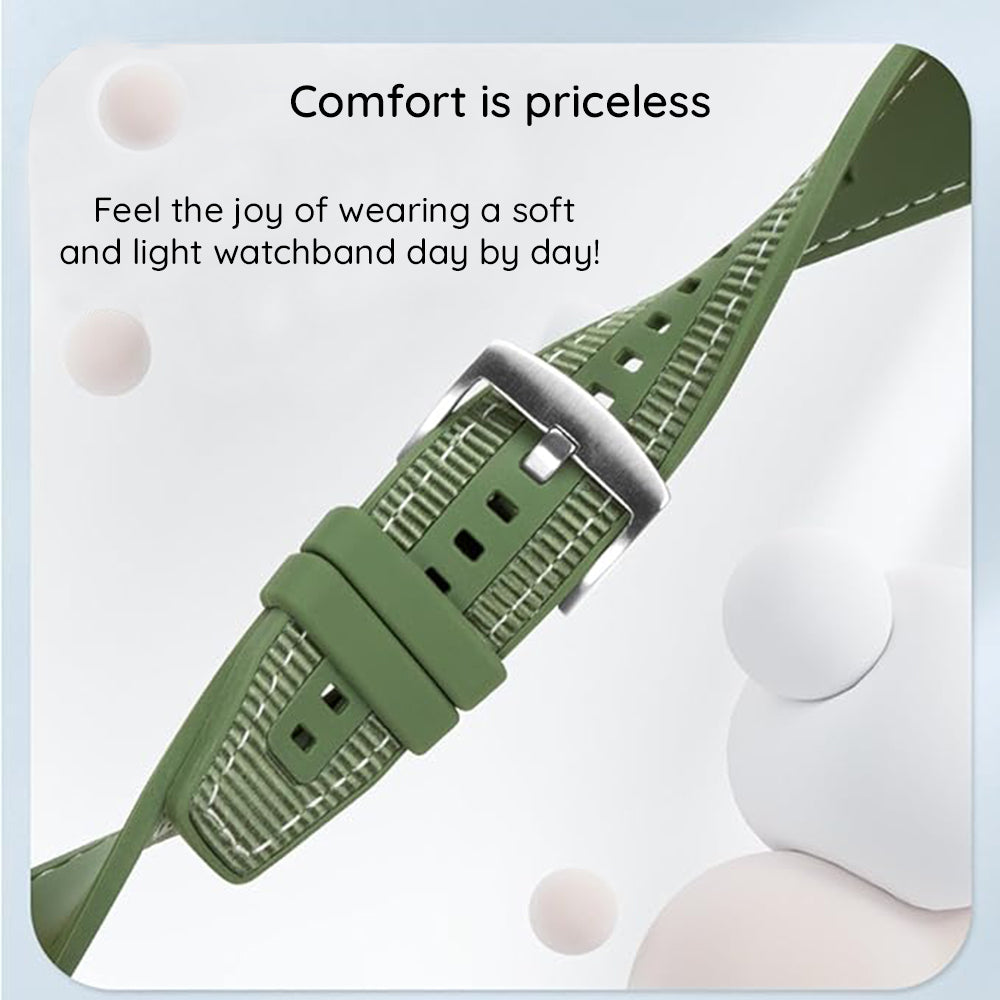 Techsuit W051 Strap for Apple Watch 42mm / 41mm / 40mm / 38mm Series, Dark Blue