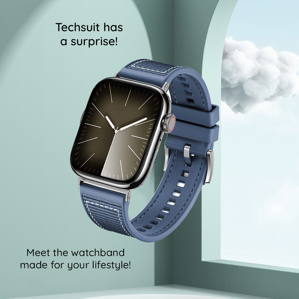 Techsuit W051 Strap for Apple Watch 42mm / 41mm / 40mm / 38mm Series, Green