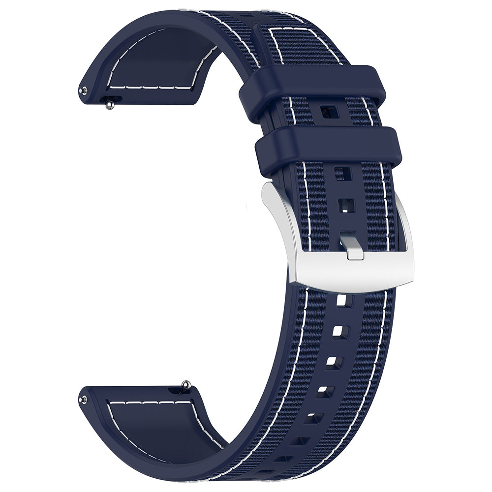 Pas Techsuit W051 za Huawei Watch / Xiaomi Watch Series, 22mm, Temno modra