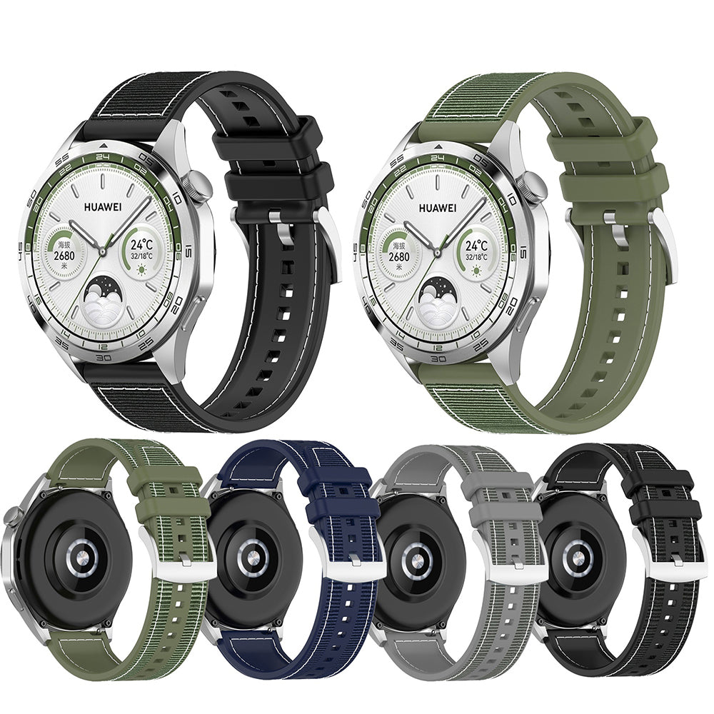 Pas Techsuit W051 za Huawei Watch / Xiaomi Watch Series, 22mm, Temno modra