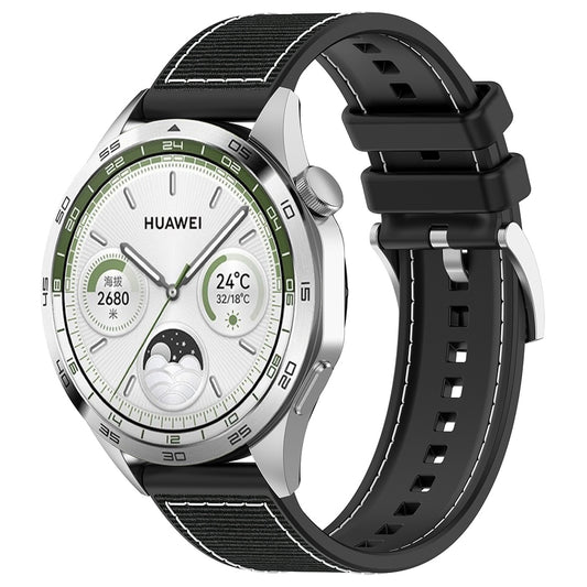 Pas Techsuit W051 za Huawei Watch / Xiaomi Watch Series, 22mm, Črna