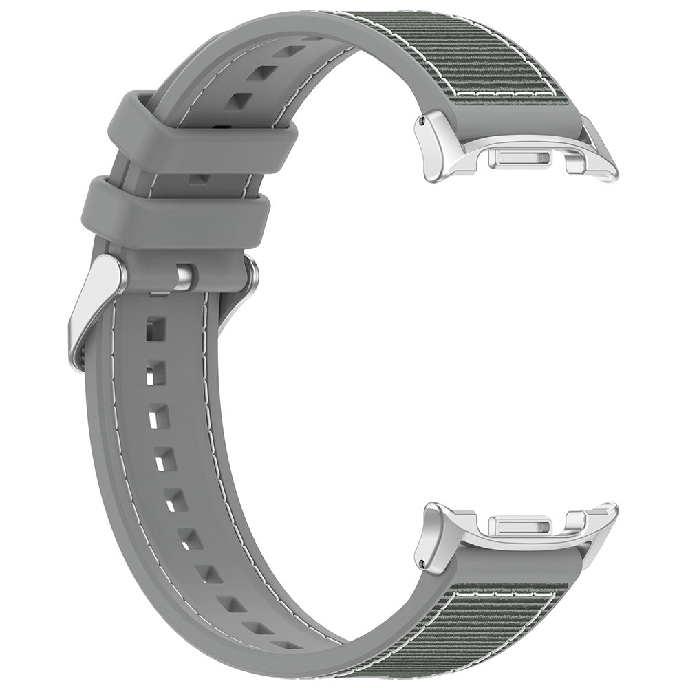 Pas Techsuit W051 za Samsung Galaxy Watch 8 Classic / Watch8 44mm / Watch 8 40mm, Siva