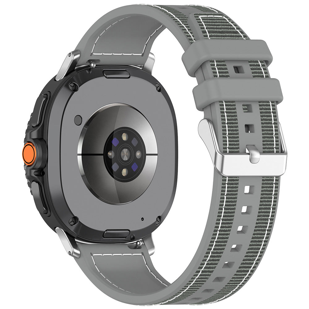 Pas Techsuit W051 za Samsung Galaxy Watch 8 Classic / Watch8 44mm / Watch 8 40mm, Siva