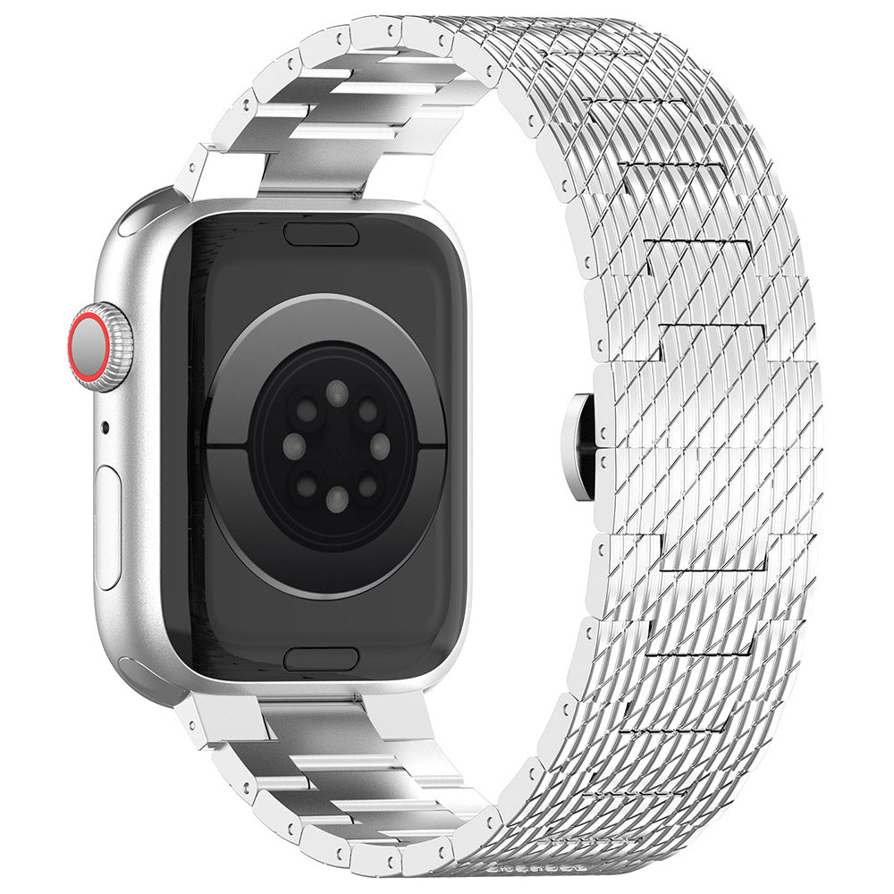 Pas Techsuit W052 za Apple Watch 42mm / 41mm / 40mm / 38mm Series, Srebrn