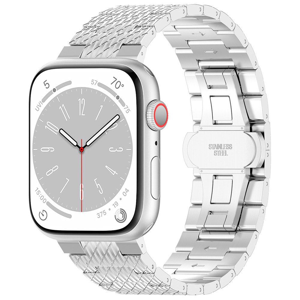 Pas Techsuit W052 za Apple Watch 42mm / 41mm / 40mm / 38mm Series, Srebrn
